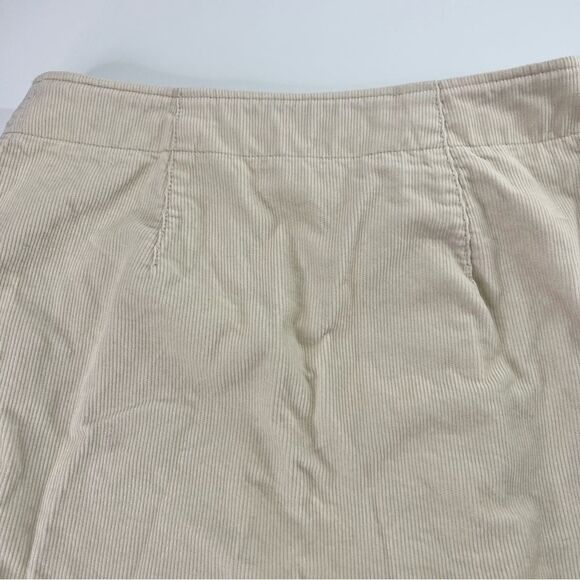 Uniqlo x Ines De La Fressange Corduroy Button Front Mini Skirt Cream 4 - Picture 6 of 11